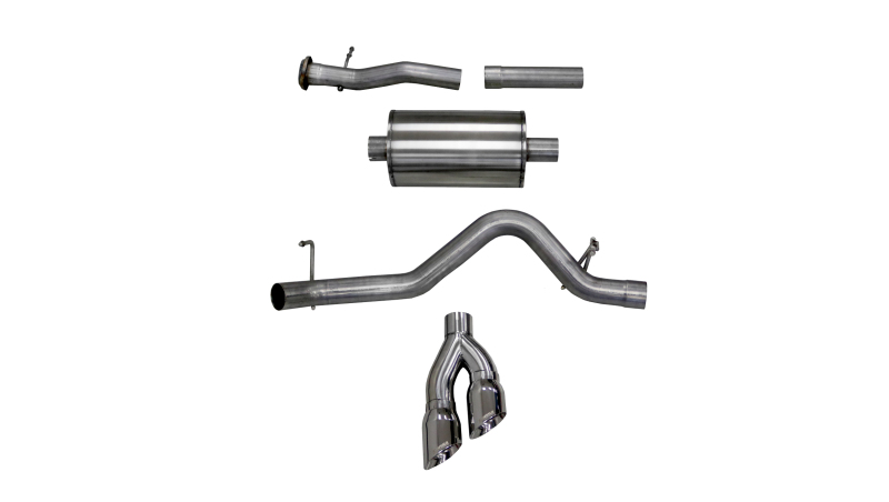 Chevrolet Colorado Performance Exhaust - Single Side Exit - CORSA Performance - Sport Cat-Back - Polished - `15-`16
